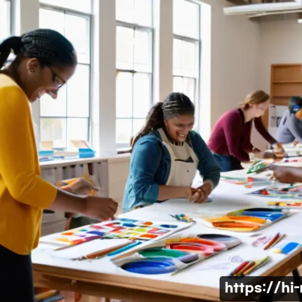 레크리에이션 지도자와 워크숍 운영 사례 - **Prompt 1: Engaging Community Workshop**
    A vibrant, sunlit indoor community workshop setting. A...