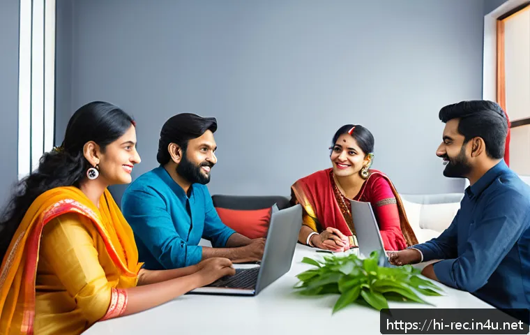레크리에이션 지도자의 동기부여 비법 - A vibrant office scene showing a diverse Hindi-speaking team engaged in an open discussion around a ...